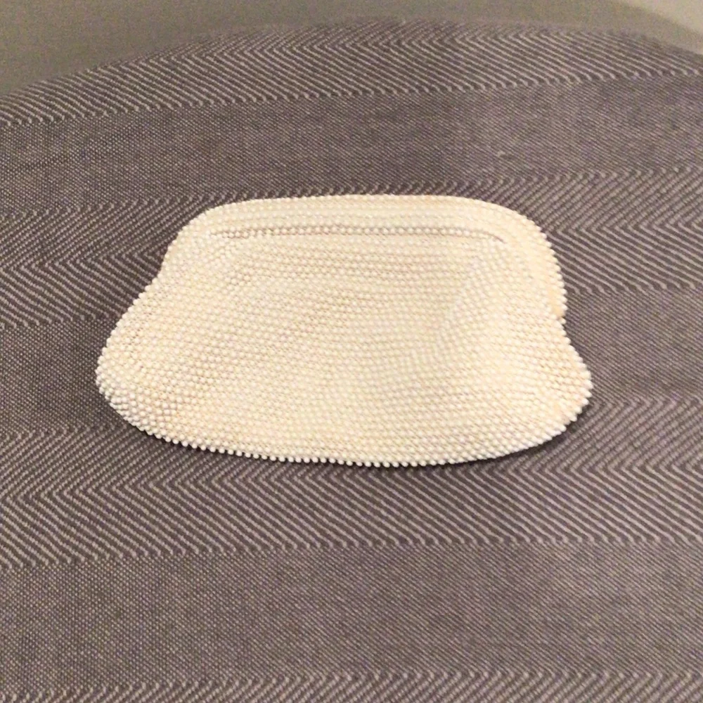 Corde’ Bead by Lumured beaded clutch clutch bag purse ivory